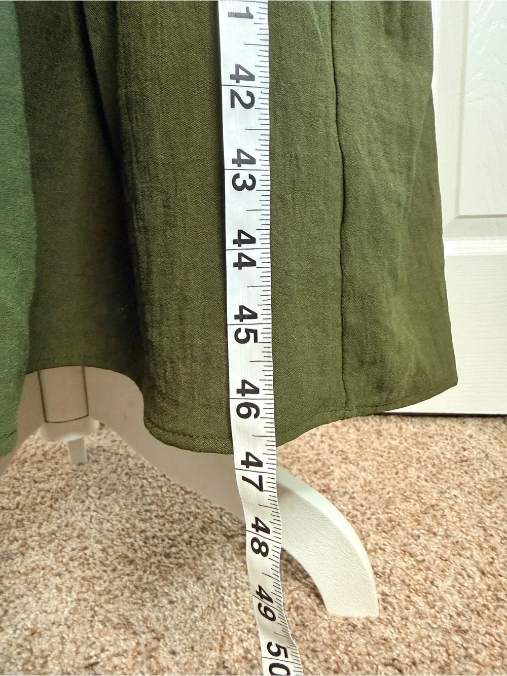 Fig + Flower Olive Green Embroidered Boho Midi Dress XL EUC - Picture 5 of 9